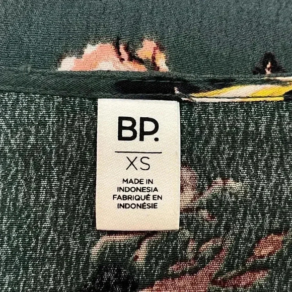 BP. Green Floral Flare Sleeve XS‎ - Picture 4 of 6